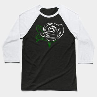 rose white, roses, bloom, flower, flowery, blossom Baseball T-Shirt